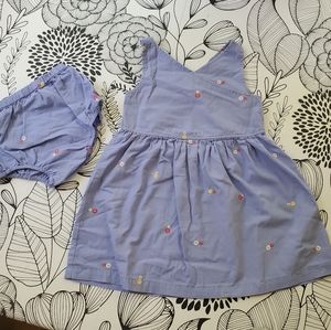 Summer dress and bloomers set